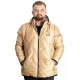 Mode XL 23657 Bej Kapüşonlu Erkek Mont