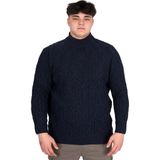 Mode XL 24212 Lacivert Balıkçı Yaka Erkek Kazak
