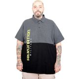 Mode XL 25318 Antrasit Parçalı Polo Yaka Erkek T-shirt