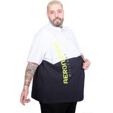 Mode XL 25318 Gri Melanj Parçalı Polo Yaka Erkek T-shirt