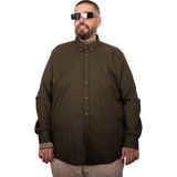 Mode XL 25604 Haki Cepli Gabardin Erkek Gömlek