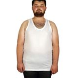 Mode XL Büyük Beden Erkek Atlet Bisiklet Yaka 6340 BEYAZ