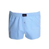 Mode XL Büyük Beden Erkek Boxer Desenli Poplin 6348 Buz Mavi MAVI