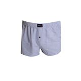 Mode XL Büyük Beden Erkek Boxer Desenli Poplin 6348 Koyu Mavi MAVI