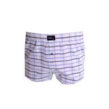 Mode XL Büyük Beden Erkek Boxer Desenli Poplin 6348 Mor MOR