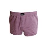 Mode XL Büyük Beden Erkek Boxer Desenli Poplin 6348 Vişne VISNE