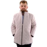 Mode XL Büyük Beden Erkek Dik Yaka Kapitone Mont U24601 Bej BEJ