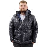 Mode XL Büyük Beden Erkek Kalın Şişme Mont Kapüşonlu U24605 Lacivert LACIVERT