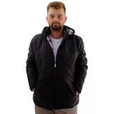 Mode Xl Büyük Beden Erkek Kapitone Mont Kapüşonlu U24606 Antrasit