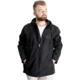 Mode XL Büyük Beden Erkek Kapüşonlu Mont Waterproof Softshell 21235 Siyah SIYAH