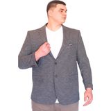 Mode Xl Büyük Beden Erkek Klasik Blazer Ceket Brıtanya 23028 Koyu Gri - Gri - Melanj - 70