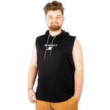 Mode XL Büyük Beden Erkek Kolsuz Kapşon So What 21126 Siyah SIYAH