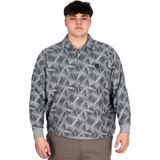 Mode XL Büyük Beden Erkek Polo Yaka Sweatshirt Baskılı Selanik U24440 Gri Melanj GRI MELANJ