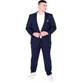 Mode Xl Büyük Beden Erkek Takım Elbise Zara Tintin Basic 24020 Lacivert - 4 Drop - 70