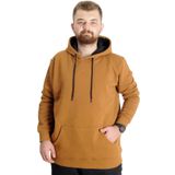 Mode XL Büyük Beden Sweat Kapşon Kangoroo Pocket Basic 20562 Camel CAMEL