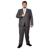 Mode XL Büyük Beden Takim Elbise Santos 19013 Gri GRI