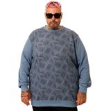 Mode XL Erkek Bisiklet Sweatshirt Selanik U25819 MAVİ
