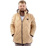 Mode XL Erkek Büyük Beden Şişme Mont Cepli Fermuarlı Soğuk Geçirmez U24600 Sütlü Kahve SUTLU-KAHVE