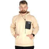 Mode XL Erkek Sweat Kapşon Kanguru 22540 Bej BEJ
