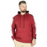Mode XL Erkek Sweat Kapşon Kanguru Wintergame 22541 Bordo BORDO