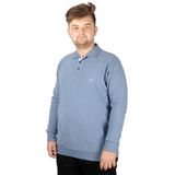 Mode XL Erkek Sweatshirt Polo Vnz Selanik 20440 Mavi MAVI