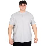 Mode XL U20036 Gri Hakim Yaka Erkek T-shirt