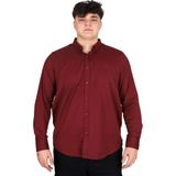 Mode XL U20368 Oxford Mürdüm Uzun Kol Klasik Erkek Gömlek