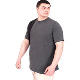 Mode XL U22134 MD08 Antrasit Parçalı Erkek T-shirt