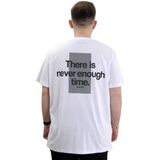 Mode XL U24036 Beyaz Bisiklet Yaka Baskılı Erkek T-shirt