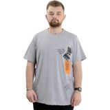 Mode XL U24037 Grimelanj Bisiklet Yaka Erkek T-shirt