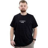 Mode XL U24041 Siyah Bisiklet Yaka Baskılı Erkek T-shirt