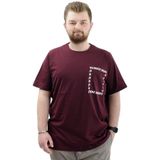 Mode XL U24051 Number Mürdüm Erkek T-shirt