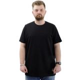 Mode XL U24078 Siyah Bisiklet Yaka Erkek T-shirt