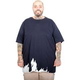 Mode XL U24082 Lacivert Bisiklet Yaka Erkek T-shirt