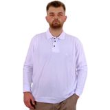 Mode XL U24340 Beyaz Polo Yaka Erkek Sweatshirt