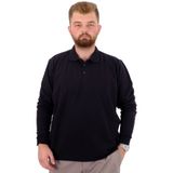 Mode XL U24340 Siyah Polo Yaka Erkek Sweatshirt