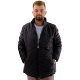 Mode XL U24601 Kömür Siyah Kapitone Dik Yaka Erkek Mont