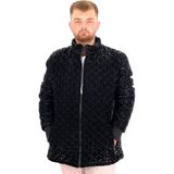 Mode XL U24611 Siyah Dik Yaka Ribanalı Kol Erkek Mont