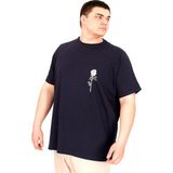 Mode XL U25022 Gorgeous Lacivert Bisiklet Yaka Erkek T-shirt