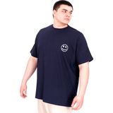 Mode XL U25024 Great Lacivert Bisiklet Yaka Erkek T-shirt
