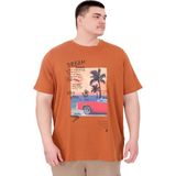 Mode XL U25026 Tarçın Baskılı Erkek T-shirt