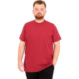 Mode XL U25034 Bordo Bisiklet Yaka Erkek T-shirt