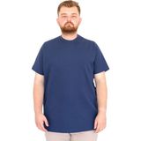 Mode XL U25034 İndigo Bisiklet Yaka Erkek T-shirt