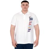 Mode XL U25304 Flag Beyaz Polo Erkek T-shirt