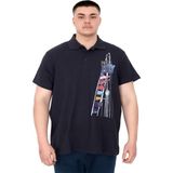 Mode XL U25304 Flag Lacivert Polo Erkek T-shirt