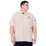 Mode XL U25305 Bej Pike Polo Yaka Erkek T-shirt