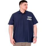 Mode XL U25310 Yourself İndigo Polo Yaka Erkek T-shirt