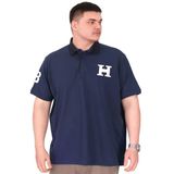 Mode XL U25312 H Brouded İndigo Polo Yaka Erkek T-shirt