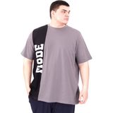 Mode XL U25501 Füme Parçalı Erkek T-shirt