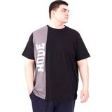 Mode XL U25501 Siyah Parçalı Erkek T-shirt